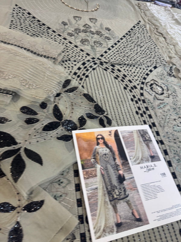 Maria b skin black lawn 2025