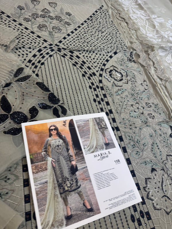 Maria b skin black lawn 2025