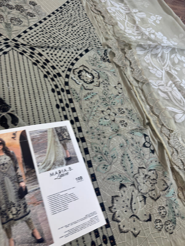 Maria b skin black lawn 2025
