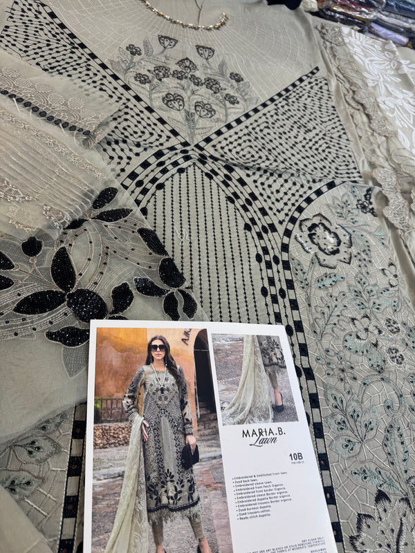 Maria b skin black lawn 2025