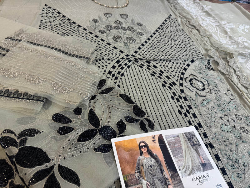 Maria b skin black lawn 2025