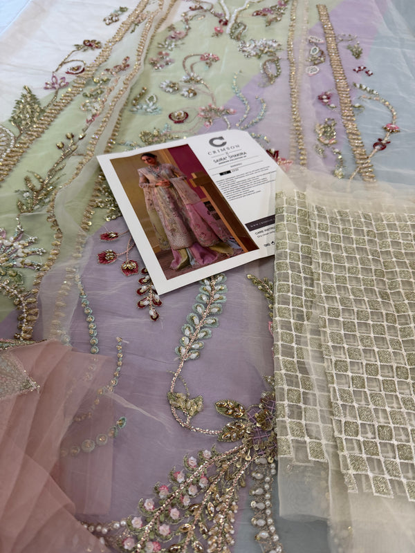 Crimson multi edition chiffon