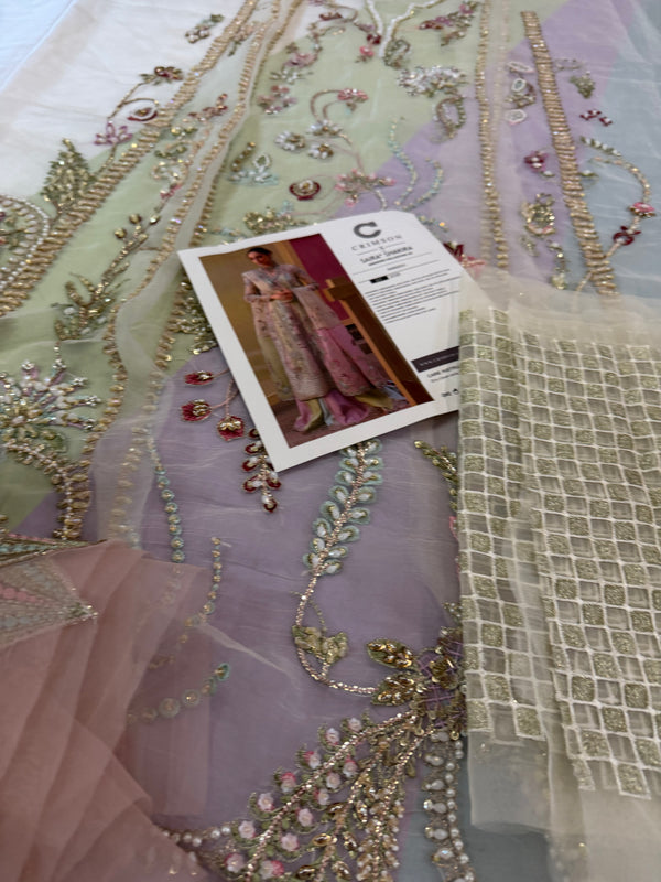 Crimson multi edition chiffon