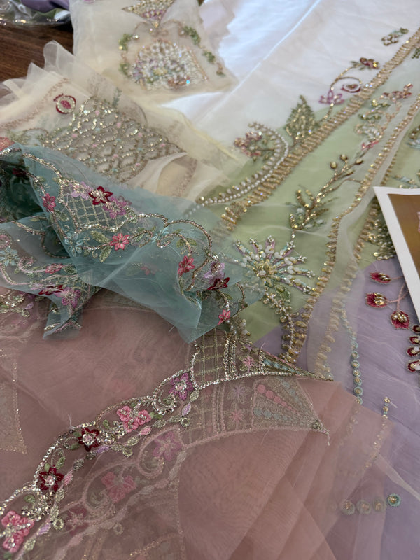 Crimson multi edition chiffon