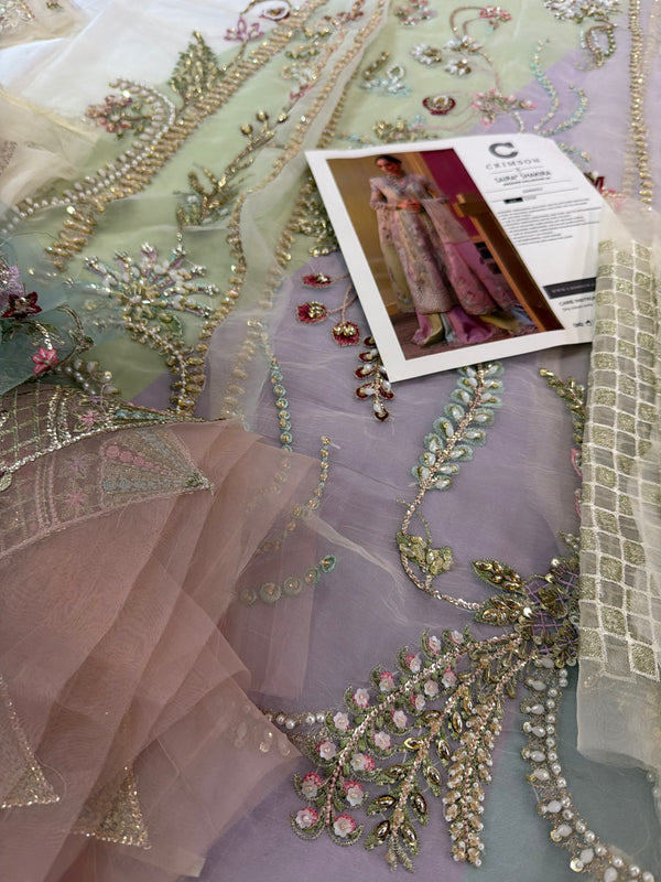 Crimson multi edition chiffon