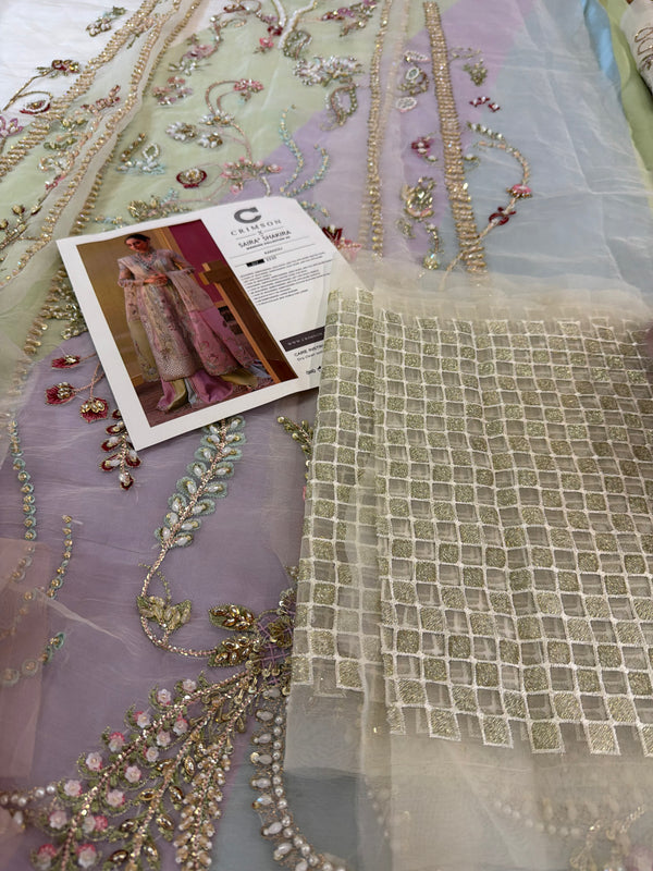 Crimson multi edition chiffon