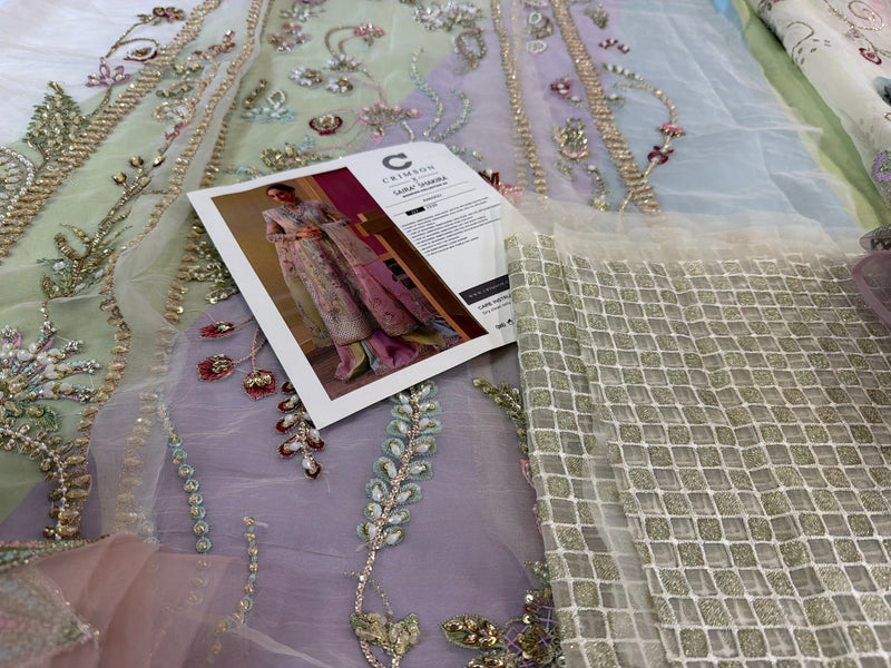 Crimson multi edition chiffon