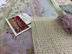 Crimson multi edition chiffon