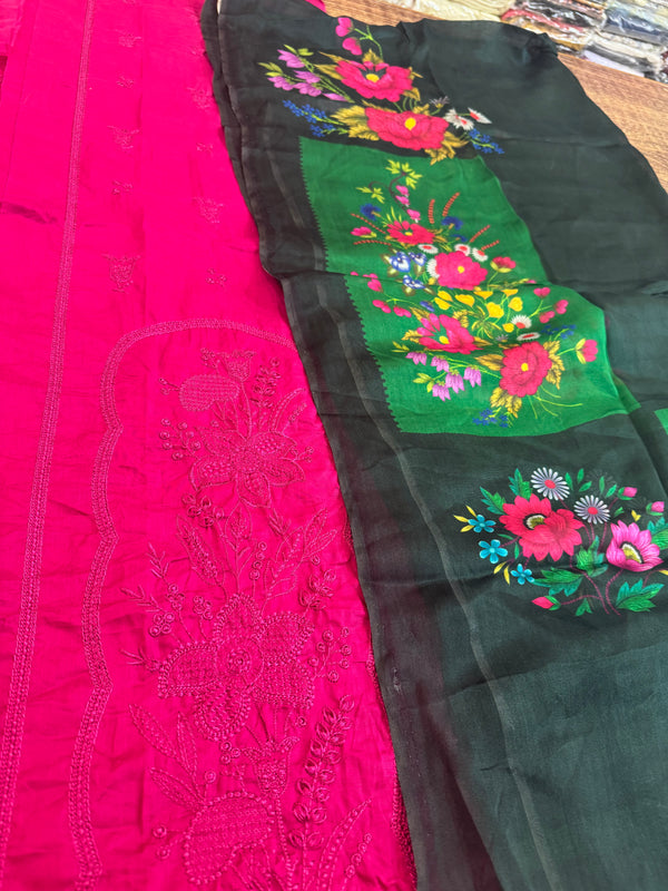Saira RIZWAN pink lawn 2025