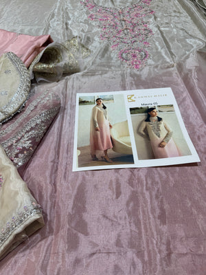 kanwal malik ivory with pink wedding edition