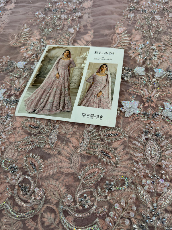 Elan pink chiffon wedding edition