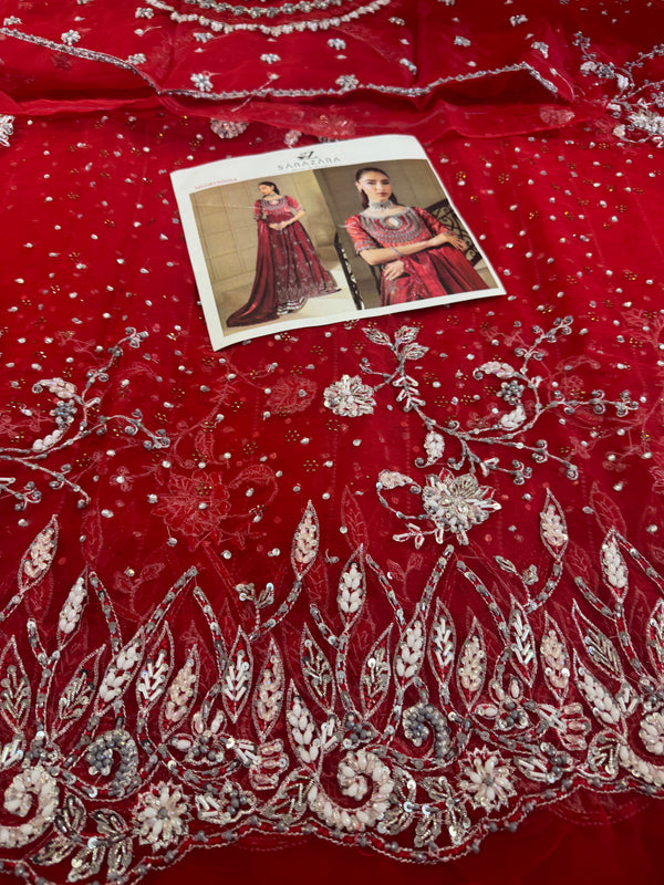 Zaira red maxy wedding edition