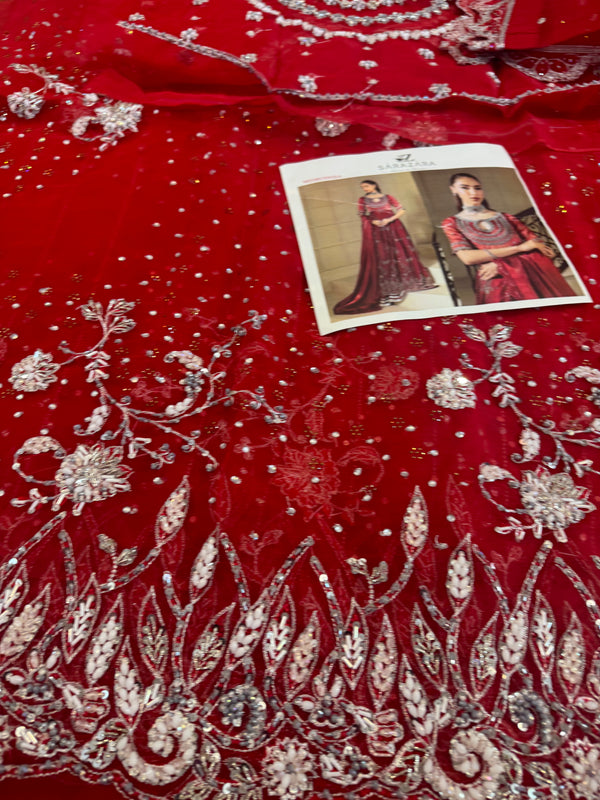 Zaira red maxy wedding edition