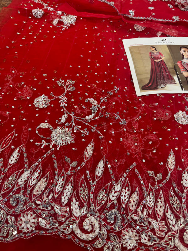 Zaira red maxy wedding edition