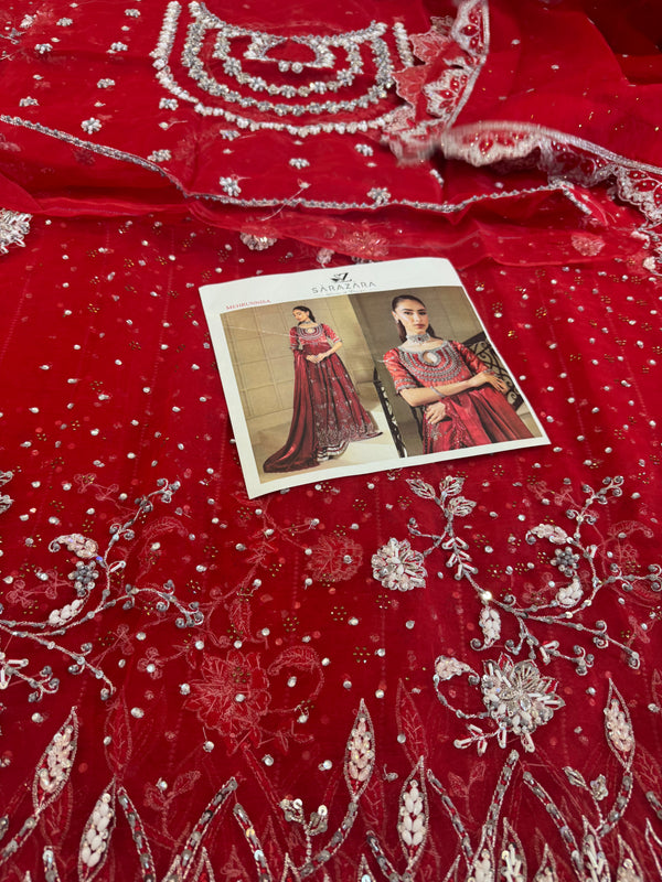 Zaira red maxy wedding edition