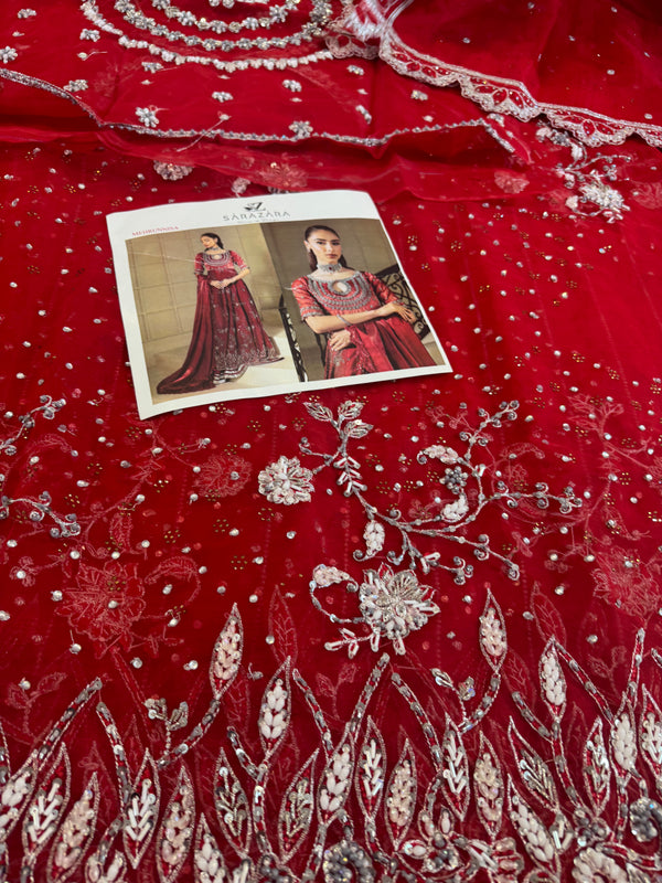 Zaira red maxy wedding edition