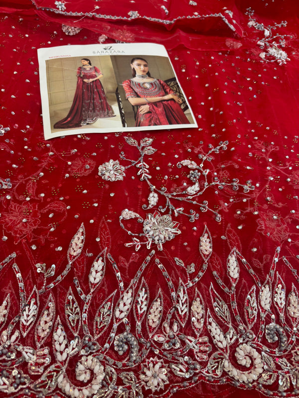 Zaira red maxy wedding edition