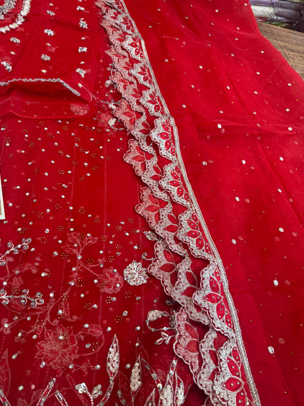 Zaira red maxy wedding edition