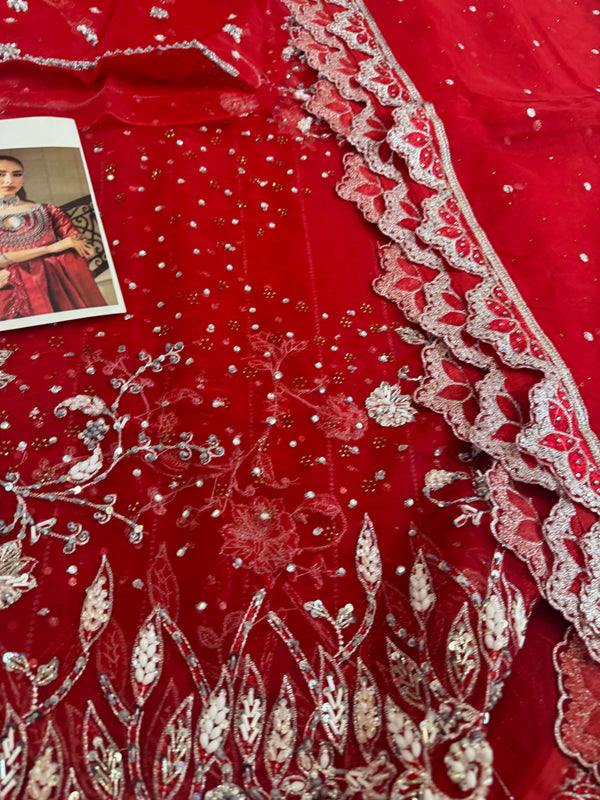 Zaira red maxy wedding edition