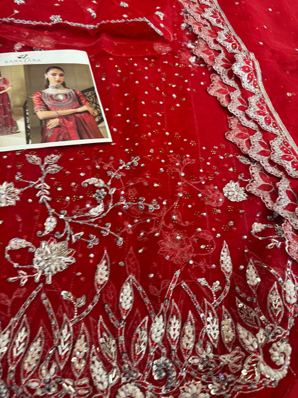 Zaira red maxy wedding edition