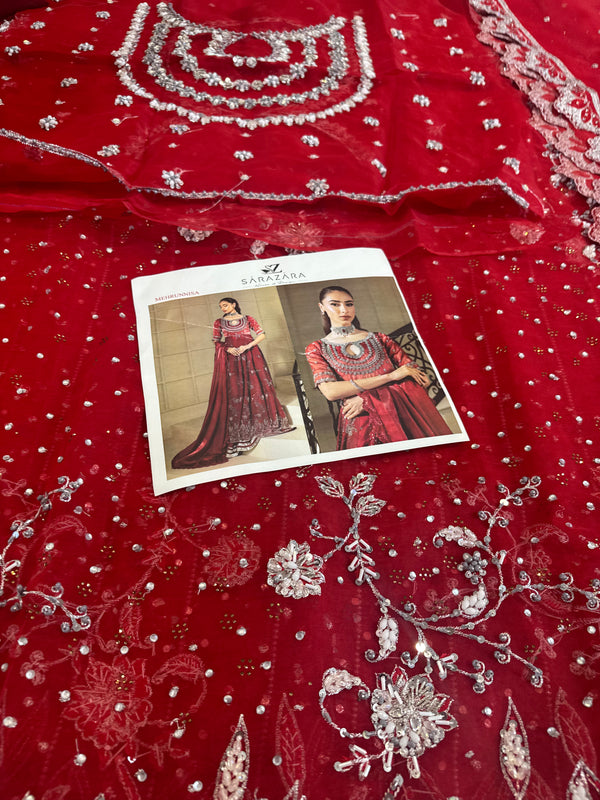 Zaira red maxy wedding edition