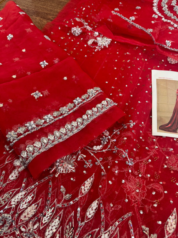 Zaira red maxy wedding edition