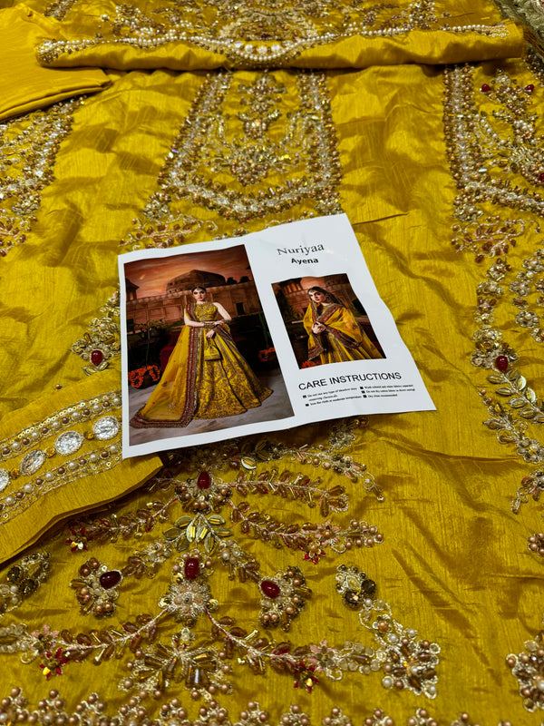 Nuriya mustard yellow wedding edition