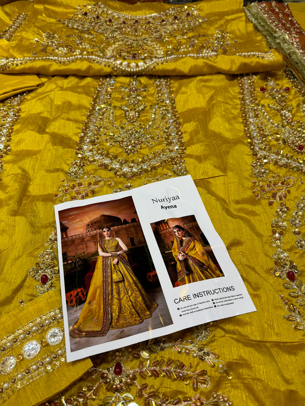 Nuriya mustard yellow wedding edition