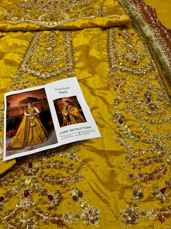 Nuriya mustard yellow wedding edition