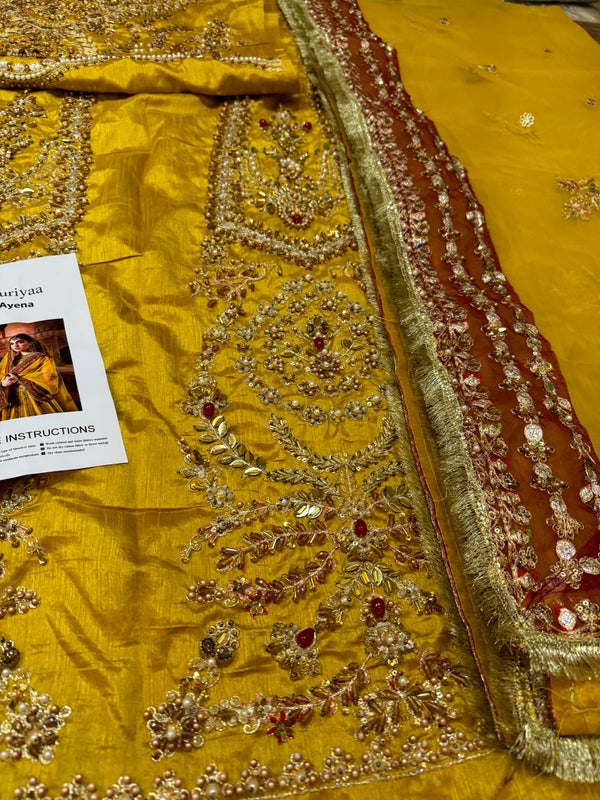 Nuriya mustard yellow wedding edition