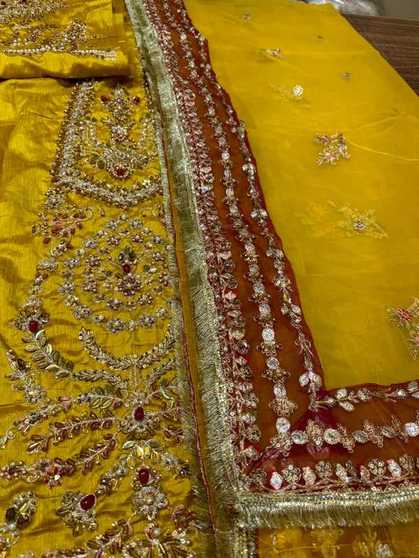 Nuriya mustard yellow wedding edition