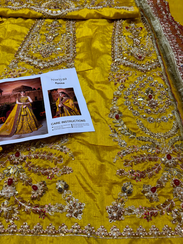 Nuriya mustard yellow wedding edition