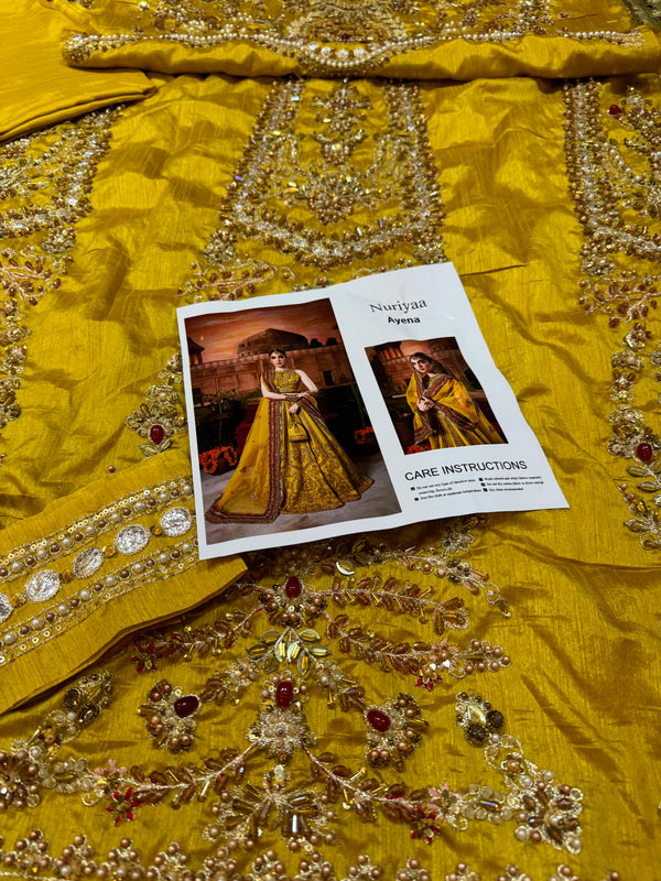 Nuriya mustard yellow wedding edition