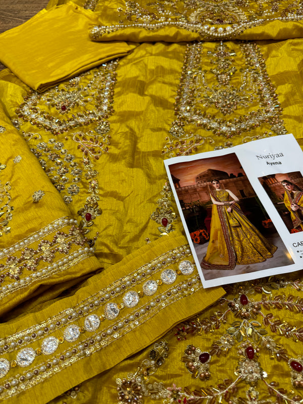 Nuriya mustard yellow wedding edition