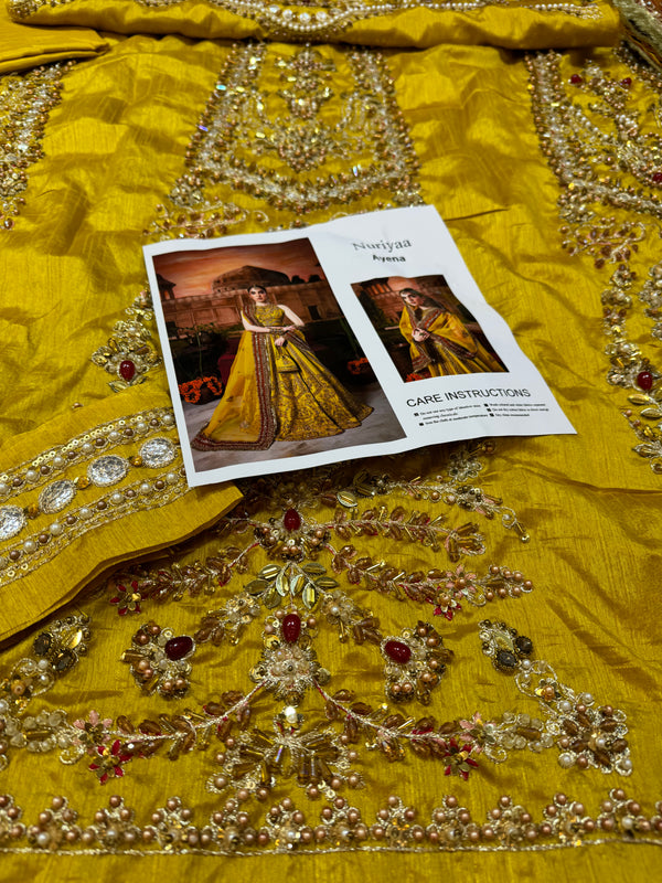 Nuriya mustard yellow wedding edition