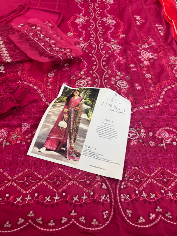 Faiza saqlain varda lawn 2025