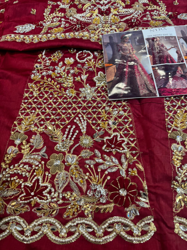 Nayra red bridal chiffon collection