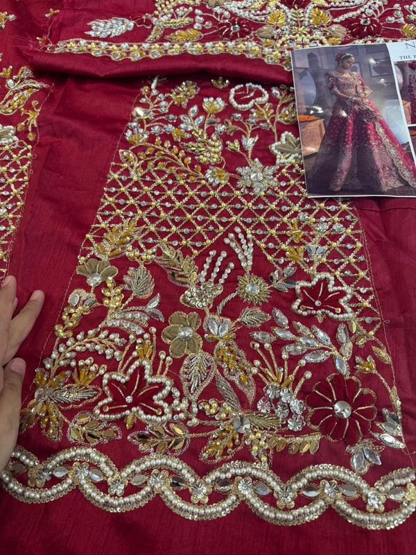 Nayra red bridal chiffon collection