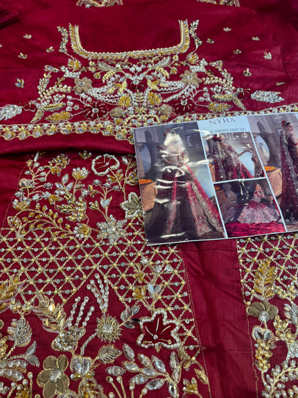 Nayra red bridal chiffon collection