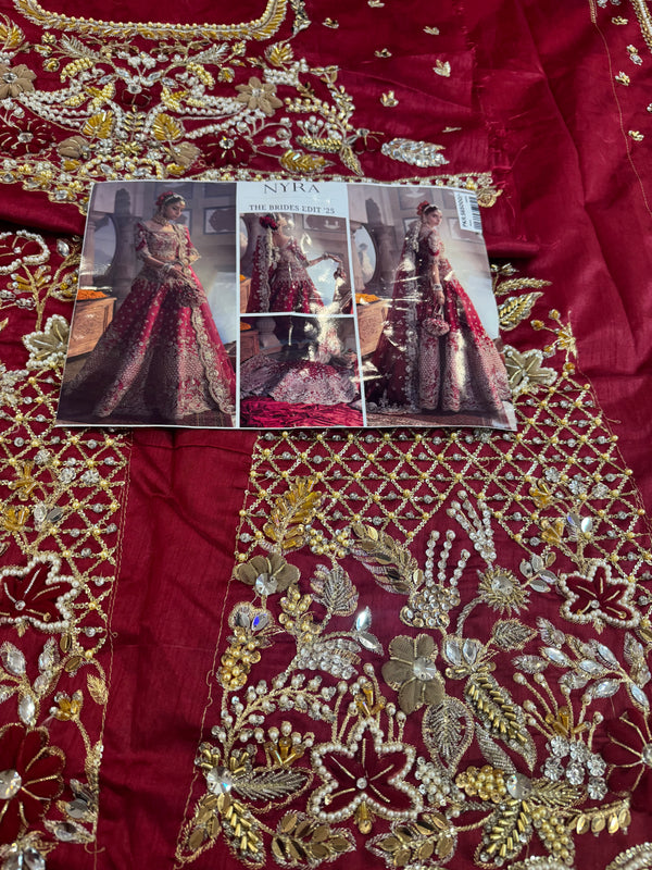 Nayra red bridal chiffon collection