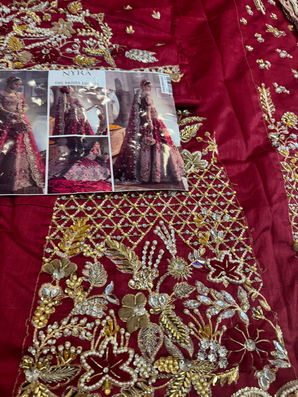Nayra red bridal chiffon collection