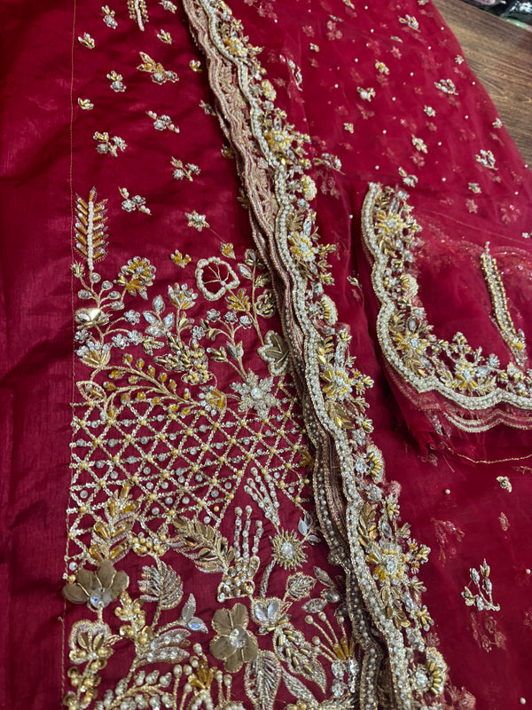 Nayra red bridal chiffon collection