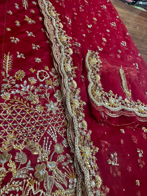 Nayra red bridal chiffon collection