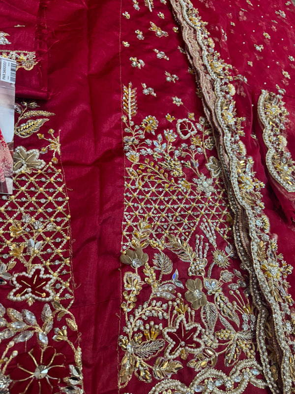 Nayra red bridal chiffon collection