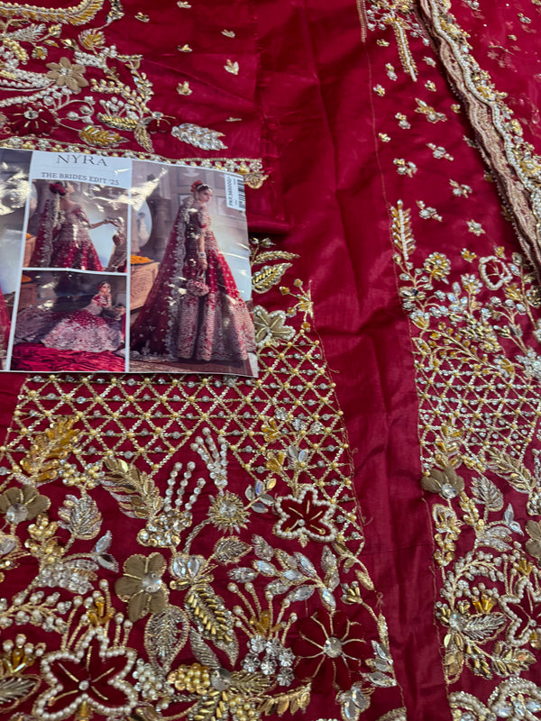 Nayra red bridal chiffon collection