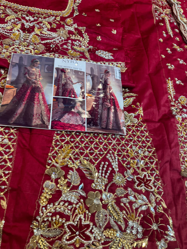 Nayra red bridal chiffon collection