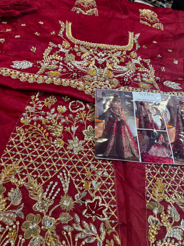 Nayra red bridal chiffon collection