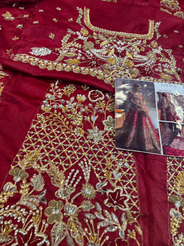 Nayra red bridal chiffon collection