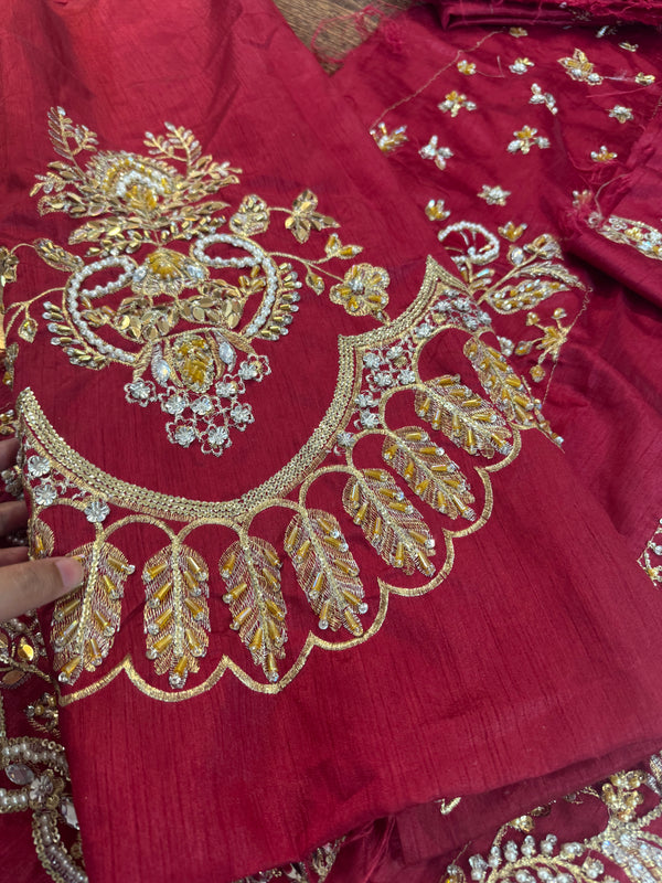 Nayra red bridal chiffon collection