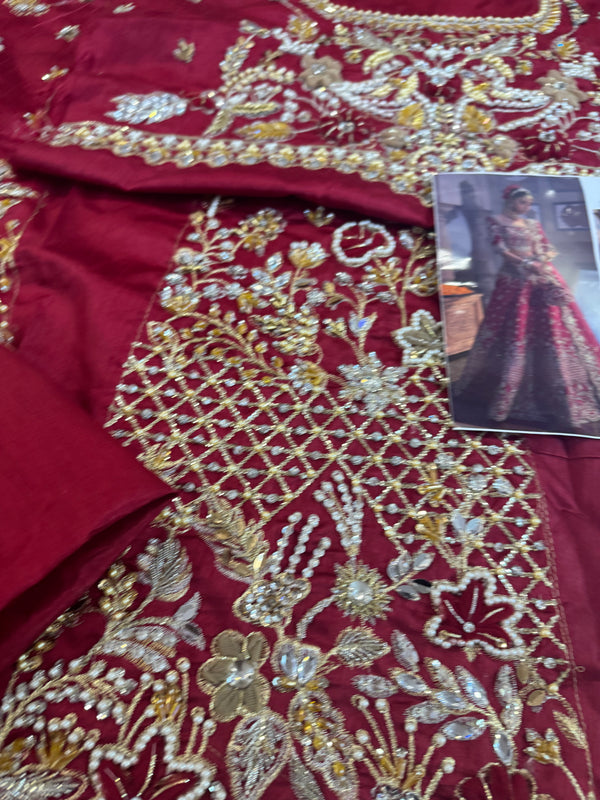 Nayra red bridal chiffon collection
